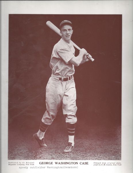 C. 1940's George Case (Washington Seantors) Baseball Magazine M113 Supplemental