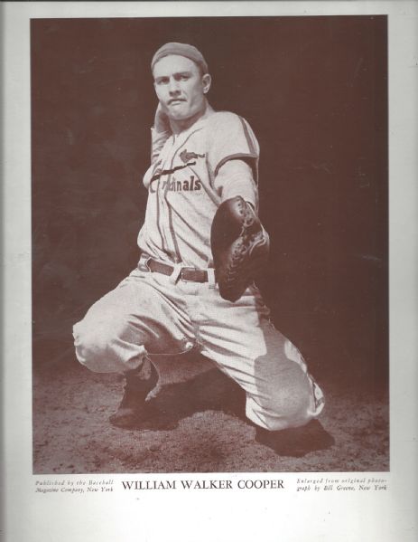 C. 1940's Walker Cooper (St. Louis Cardinals) Baseball Magazine M113 Supplement