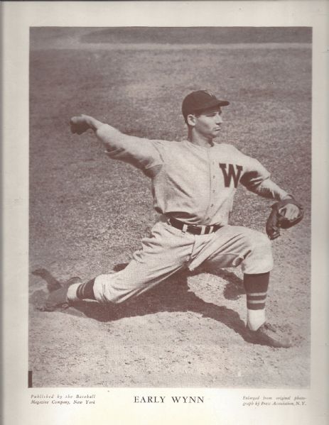 C. 1940's Early Wynn (HOF) Baseball Magazine M113 Supplement
