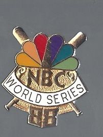 1988 World Series NBC TV Press Pin 
