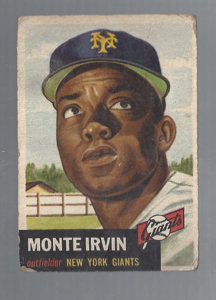 1953 Monte Irvin (HOF) Topps Baseball Card