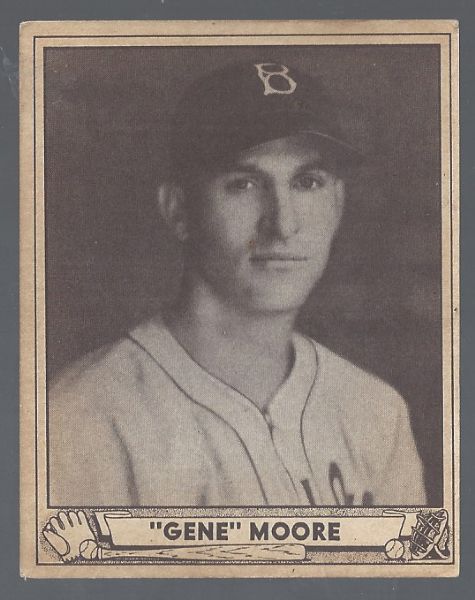 1940 Gene Moore (Boston Bees) Play Ball Baseball Card 