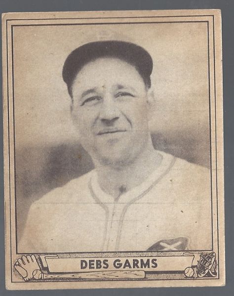 1940 Debs Garms (Pittsburgh Pirates) Play Ball Baseball Card