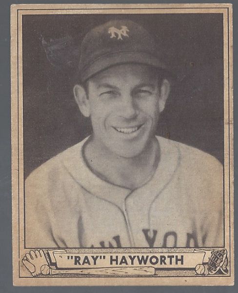 1940 Ray Hayworth (NY Giants) Play Ball Baseball Card