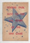 1946 Major League Baseball All-Star Game Program at Fenway Park