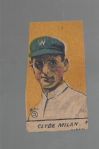 1920s W516 Baseball Strip Card - Clyde Milan - Hand Cut