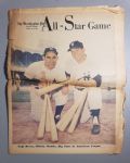 1956 Washington Post MLB AS Game Magazine with Mickey Mantle & Yogi Berra Cover