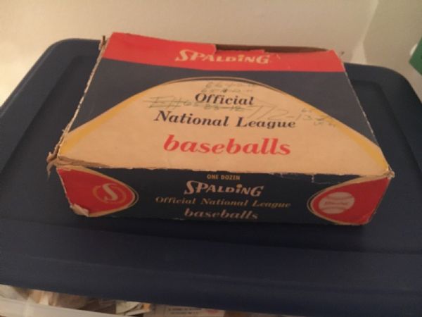1950's Spalding Empty Baseball Box - Two Piece Box