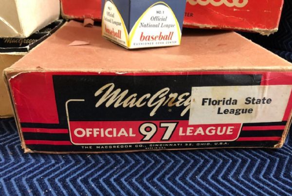 1950's MacGregor Florida State League Empty Baseball (12) Count Box
