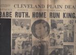 1922 - 1948 Big Lot of Babe Ruth (HOF) Related Newspapers & Clippings