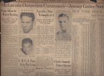 1936 Tony Canzoneri vs, Jimmy McLarnin Boxing Newspaper