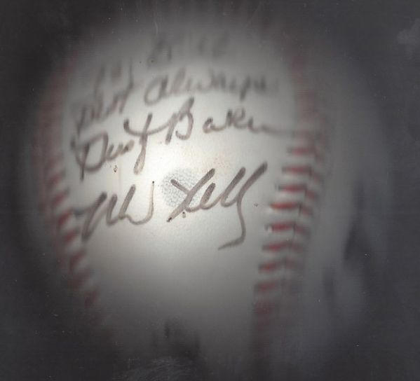 Dusty Baker Autographed & Personalized Unofficial Baseball 