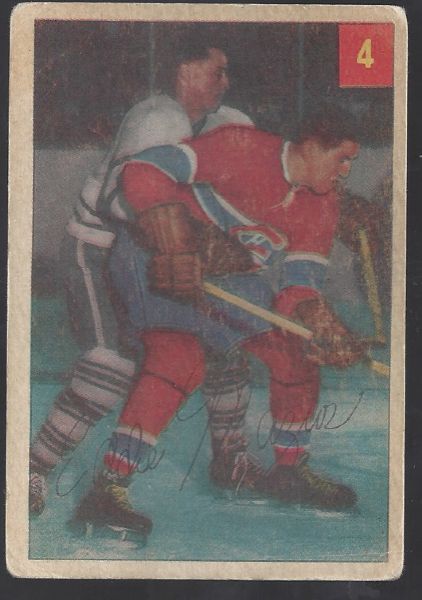 1954 - 55 Parkhurst Hockey Card - Eddie Mazur (Montreal Canadiens)