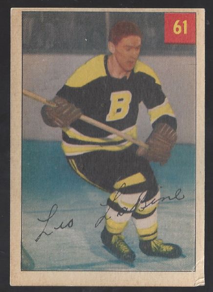 1954 - 55 Parkhurst Hockey Card - Leo Labine (Boston Bruins)