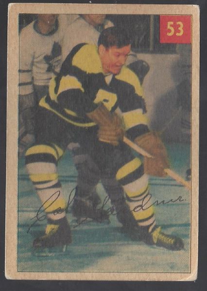 1954 - 55 Parkhurst Hockey Card - Cal Gardner (Boston Bruins)