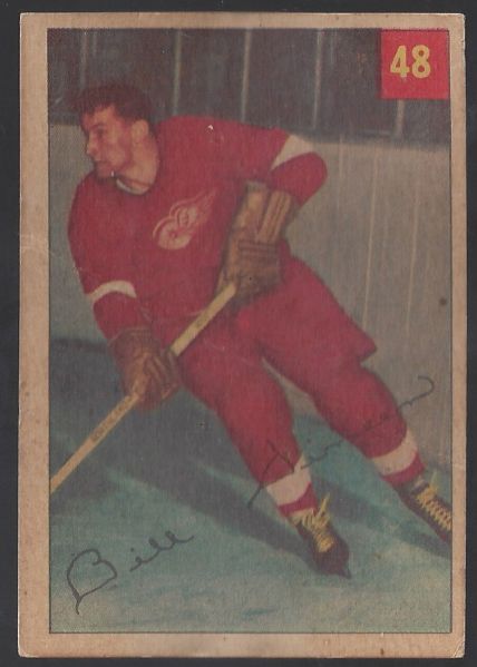 1954 - 55 Bill Dineen Parkhurst Hockey Card - Lucky Premium Card