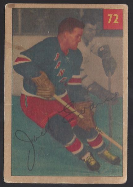 1954-55 Jack Evans Parkhurst Hockey Card - Lucky Premium Card # 3