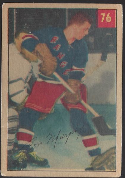 1954-55 Ron Murphy Parkhurst Hockey Card - Lucky Premium Card # 4