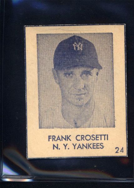 1948 Frank Crosetti (  NY Yankees Blue Tint Card
