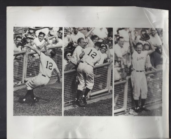 1952 Bob Elliott (NY Giants) Baseball Wire Photo
