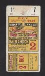 1929 World Series Ticket - Game # 2 - at Wrigley Field 