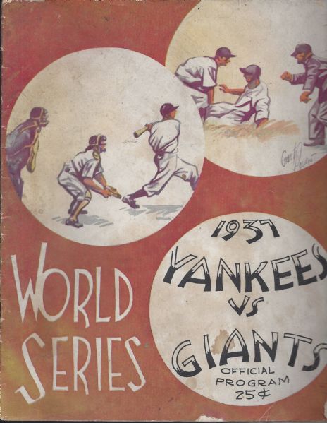1937 World Series Program (NY Yankees vs. NY Giants)