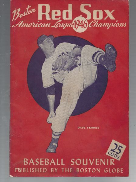 1946 Boston Red Sox (AL Pennant Winners) Yearbook 