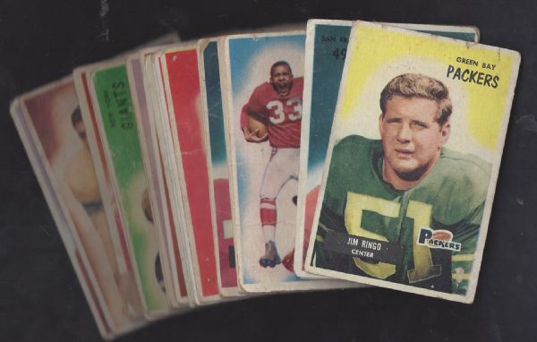 1955 Bowman Football Lot of (20) Cards
