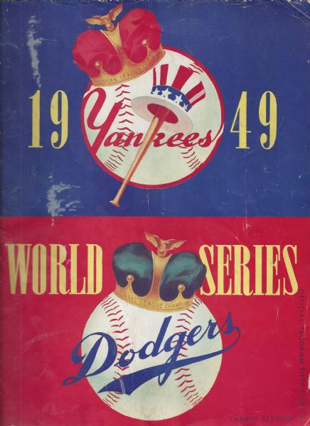 1949 World Series Program (Yanks vs Dodgers) at Yankee Stadium