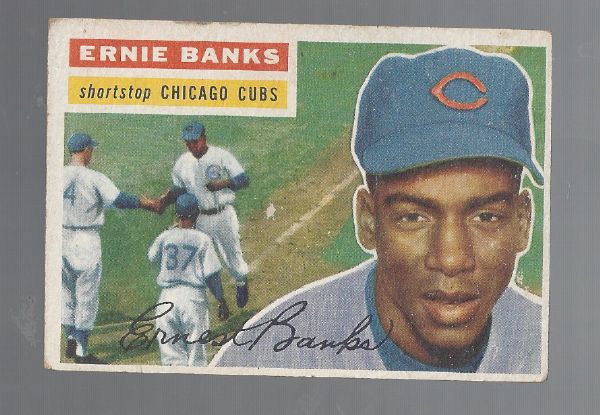 1956 Ernie Banks (HOF) Topps Baseball Card 