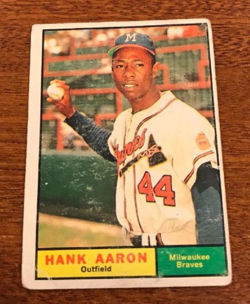 1961 Hank Aaron (HOF) Topps Baseball Card