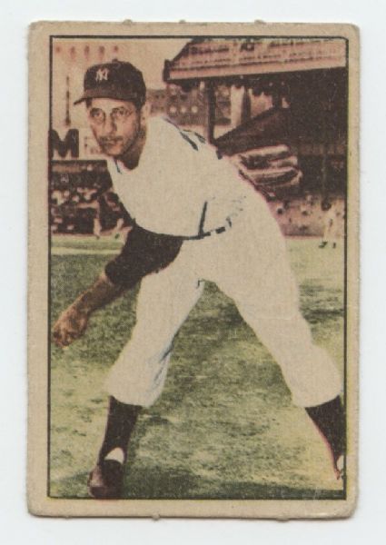 1952 Joe Ostrowski Berk Ross Baseball Card