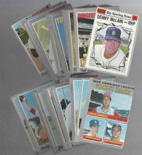 1970 Topps Baseball Cards Big Lot of (58) - Mostly In The Ex Range