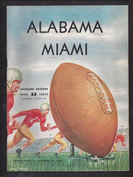 1955 Alabama vs Miami (NCAA) College Football Program