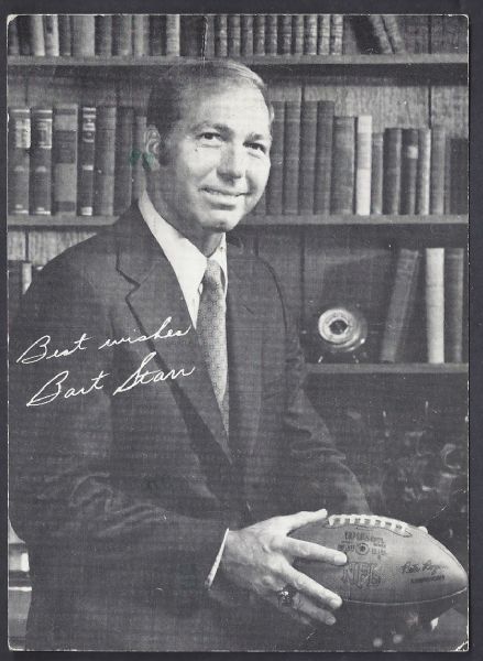 1973 Bart Starr (HOF - Green Bay Packers) Postcard To A Fan