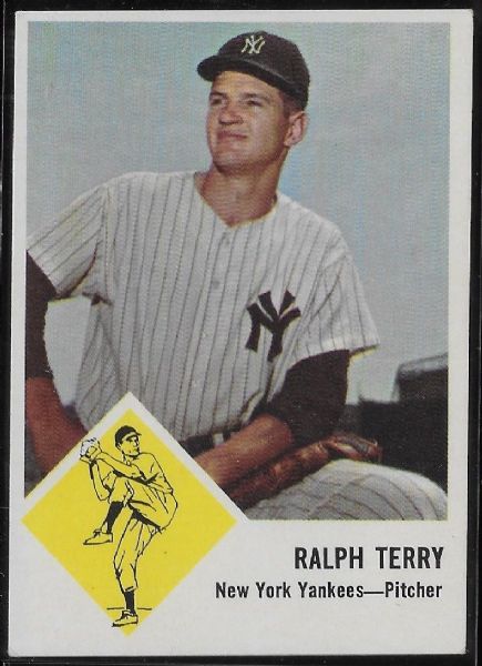 1963 Ralph Terry (NY Yankees) Fleer Baseball Card
