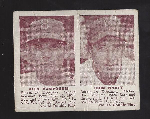1941 Play Ball Card - Alex Kampouris & John Wyatt