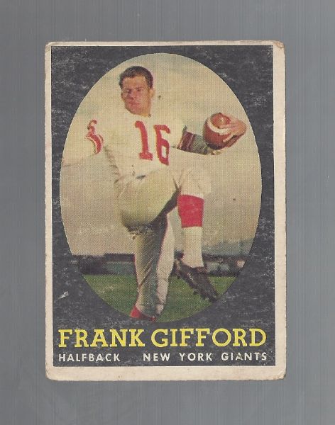 1958 Frank Gifford (HOF) Topps Football Card