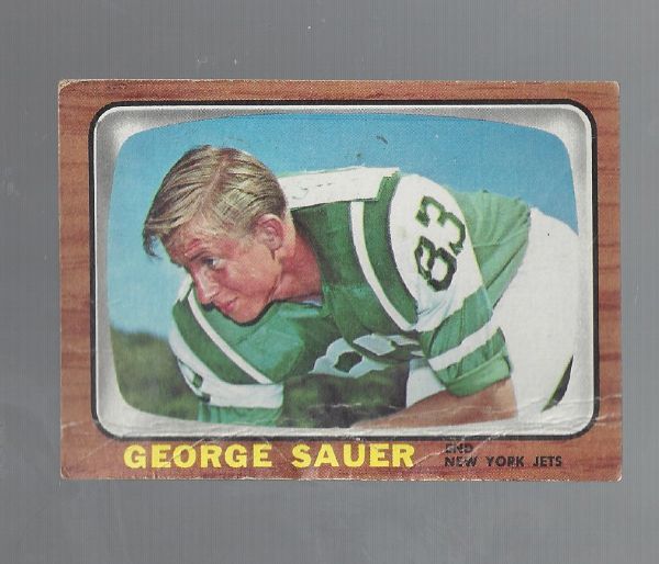 1966 George Sauer (HOF) Topps Football Card