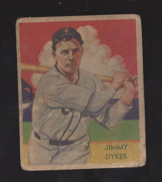 1935 Jimmy Dykes Diamond Stars Baseball Card