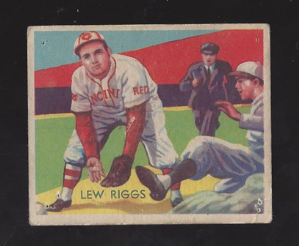 1935 Lew Riggs Diamond Stars Baseball Card