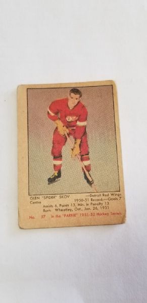 1951 Parkhurst Hockey Card - Glen Skov 