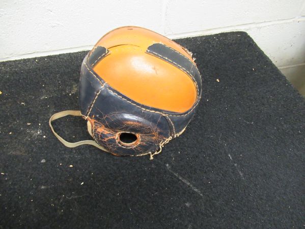 1940's Hutch (H-10) Leather Football Helmet - Adult Size  