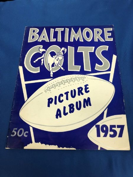 1957 Baltimore Colts (NFL) Picture Album/Yearbook with Unitas Rookie