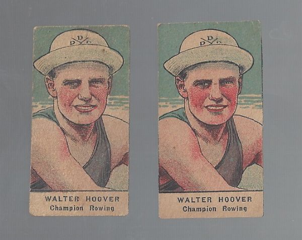 1920's Walter Hoover (Rowing) Strip Card Lot of (2)