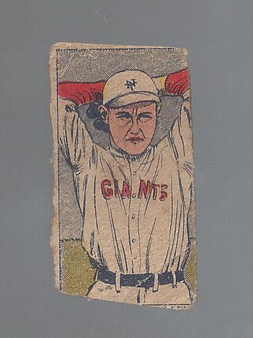 1920 - 21 Art Nehf (NY Giants) Baseball Strip Card