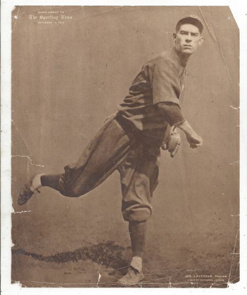 1913 Jas. Lavender The Sporting News Baseball Supplemental