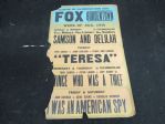 1950s Movie Theater Broadside - Large Size