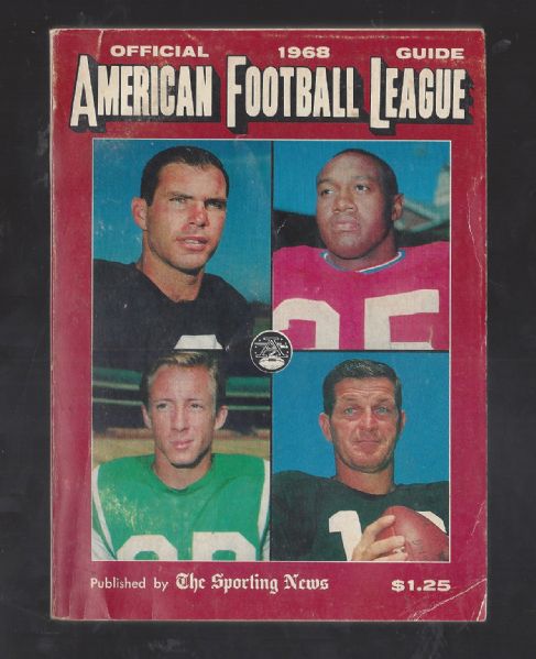 1968 American Football League Guide by The Sporting News 