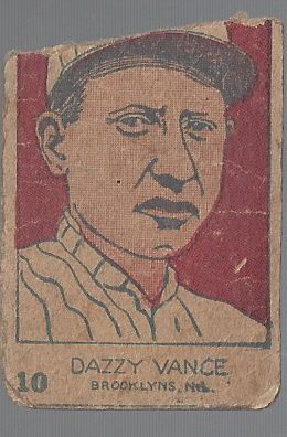 1920's Dazzy Vance (HOF) Baseball Strip Card